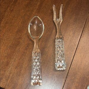 Elegant Clear Glass Serving Set